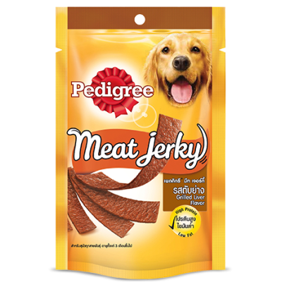 Pedigree Meat Jerky Grilled Liver Dog Treats 80G